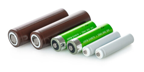 new batteries close-up