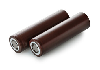 batteries on a white isolated background