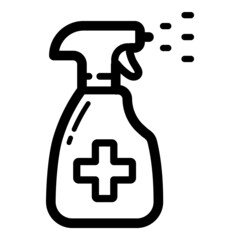 Antiseptic Flat Icon Isolated On White Background