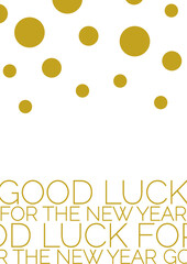 New Year Postcard, Good luck, Greetings, Vector, abstract Postcard