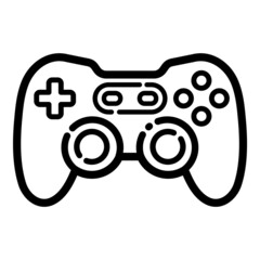 Gamepad Flat Icon Isolated On White Background