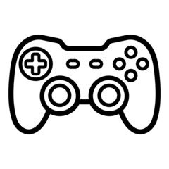 Gamepad Flat Icon Isolated On White Background