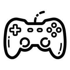 Gamepad Flat Icon Isolated On White Background