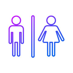 Toilet sign icon