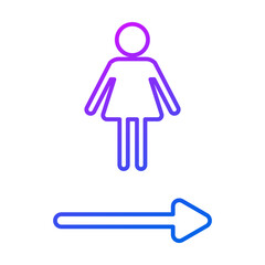 Woman sign icon