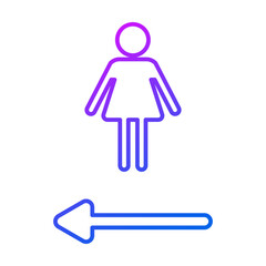Woman sign icon