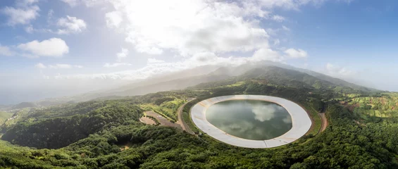 Aluminium Prints Canary Islands Landscape with  Barlovento lagoon on the island of La Palma, Canary Islands, Spain