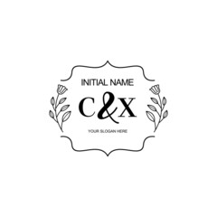 CX Beautiful elegant logos or wedding monograms collection	
