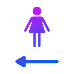 Woman sign icon