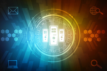 Binary Code Background, Digital Abstract technology background, flowing number one and zero text in binary code format in technology background. Internet Big data Concept