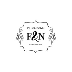 FN Beautiful elegant logos or wedding monograms collection	
