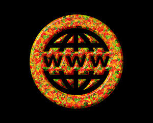 Internet Symbol Emblem Sign, Jellybeans Yummy sweets Colorful jelly Icon Logo Symbol illustration