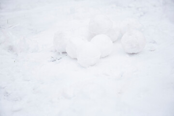 Pile of snowflakes. Winter season background. Winter fun concept