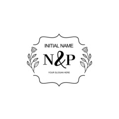 NP Beautiful elegant logos or wedding monograms collection	
