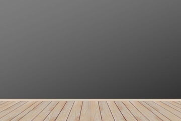empty room with wooden floor