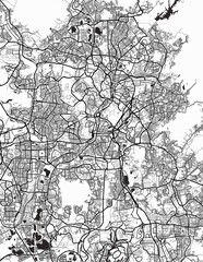 Fototapeta na wymiar Kuala Lumpur City Map