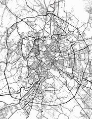 Obraz premium Rome City Map