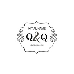QQ Beautiful elegant logos or wedding monograms collection	
