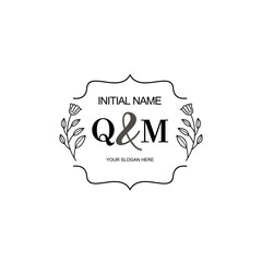 QM Beautiful elegant logos or wedding monograms collection	

