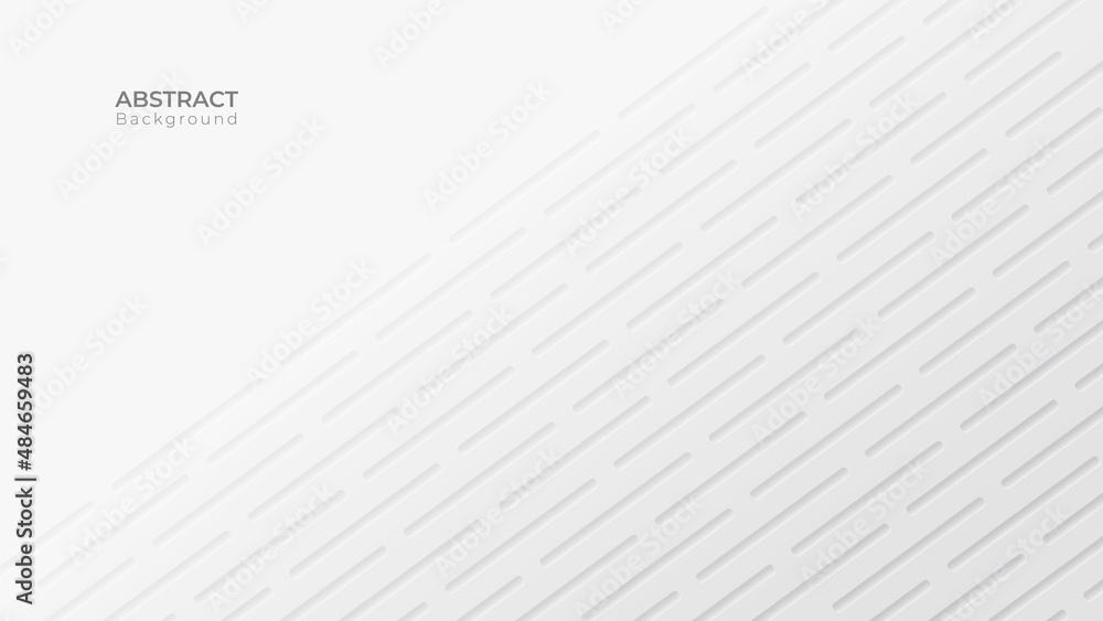 Poster abstract modern line background. white and grey geometric texture. vector art illustration
