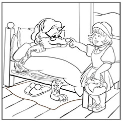 Little Red Riding Hood - Colouring book