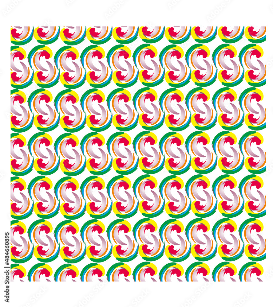 Aufkleber printmodern pattern with color combination