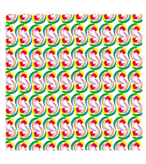 Printmodern pattern with color combination