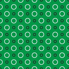 Seamless vector pattern with dots on fresh grass green background