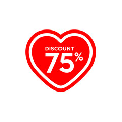 Discount 75% Love Sticker