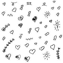simple illustration hearts
