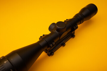 Sight for weapons on a yellow background