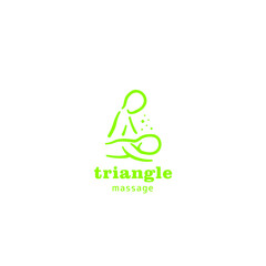 Massage logo concept for healthy business. people massaging combination logo
