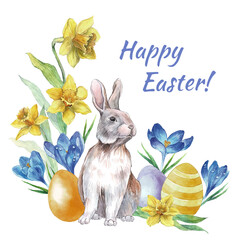 Easter card with the inscription 