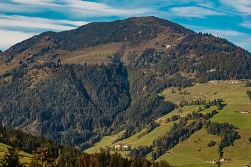 Beautiful alpine summer view at the famous Fleckalm near Kitzbuehel, Tyrol, Austria
