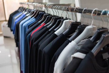 Fototapeta premium a range of men's clothing in the store