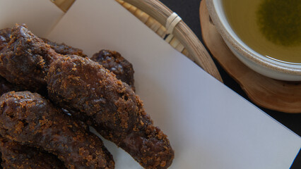 かりんとう　”Japanese deep fried brown sugar snack”