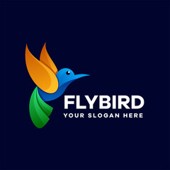 Bird Gradient Illustration Logo