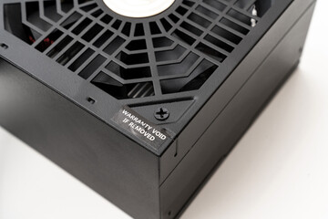 part of PSU. The computer's power supply is on a white background. 