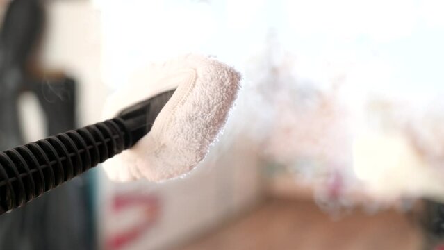 Disinfection with hot steam from bed bugs.