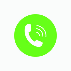 call Answer icon symbol | green call icon symbol for web, app, logo
