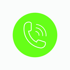 call Answer icon symbol | green call icon symbol for web, app, logo
