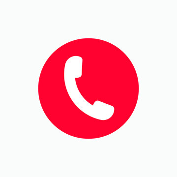 decline icon symbol | Red call icon symbol for web, app, logo

