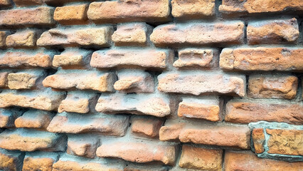 old red brick wall texture background
