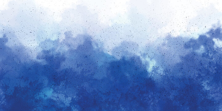 Watercolor blue brush strokes background design isolated vector illustration. Hand painted watercolor sky and clouds. abstract watercolor background. Blue Dust Explosion Isolated on White Background. 