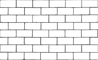 Torn and sleek brick layout grid, seamless texture - 484672648