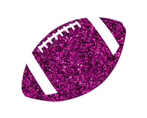 American Sports football Purple Glitter Icon Logo Symbol illustration
