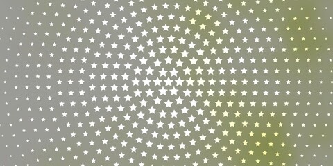 Light Green vector pattern with abstract stars. Decorative illustration with stars on abstract template. Theme for cell phones.