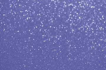 Papier Peint photo Pantone 2022 very peri Couleur très tendance de l& 39 année 2022, coeurs bleu violet, arrière-plan bokeh scintillant scintillant, texture défocalisée abstraite de la Saint-Valentin