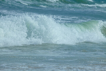 Fototapeta premium texture blue sea or ocean water full frame
