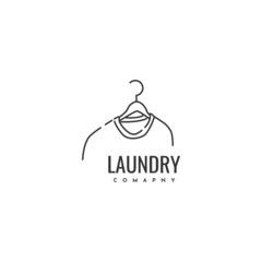 Laundry logo template design